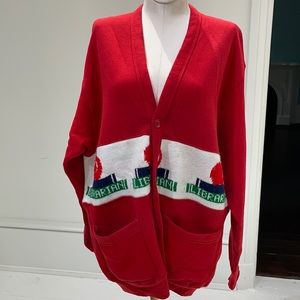 Vintage “Librarian Ugly” cardigan, med/large